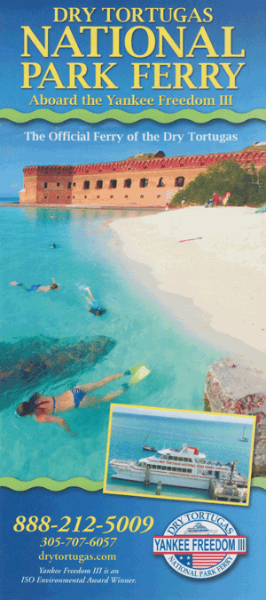 Dry Tortugas Ferry 2018 brochure cover