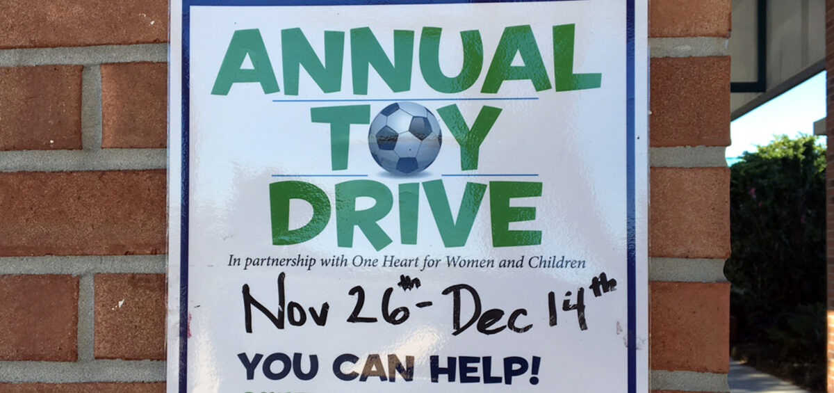 Poster for Annual Toy Drive for One Heart